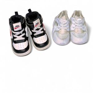 Nike Kids Black and White Sneakers Set